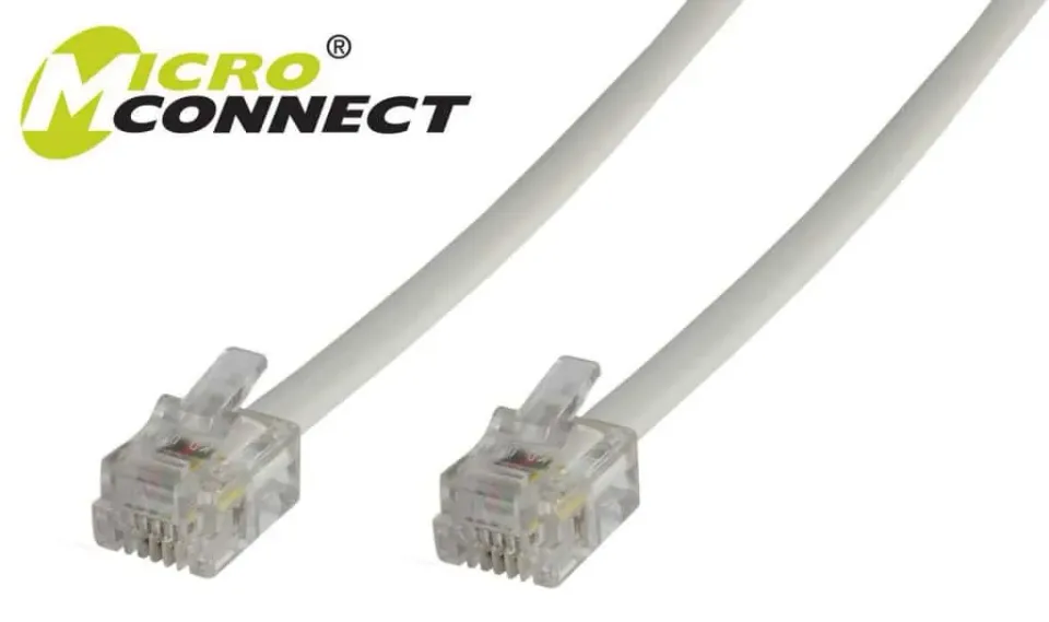 MicroConnect RJ12 telefoonkabel 2m M-M 6P6C