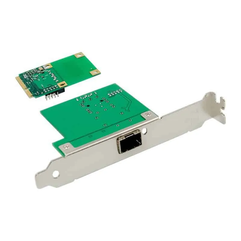 Microconnect MiniPCIe I210 netwerkkaart 1GbE SFP glasvezel
