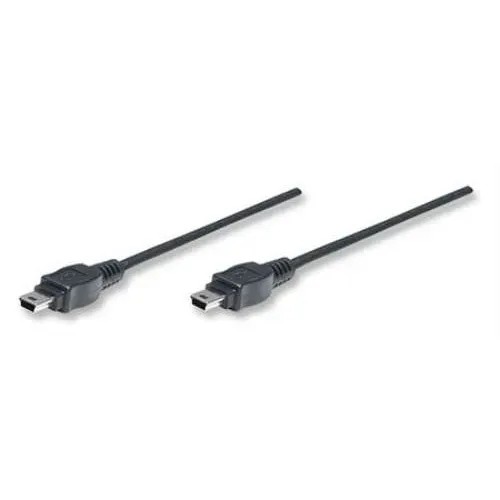 T.E.G. USB 2.0 Mini-B kabel M/M 1,8 m zwart