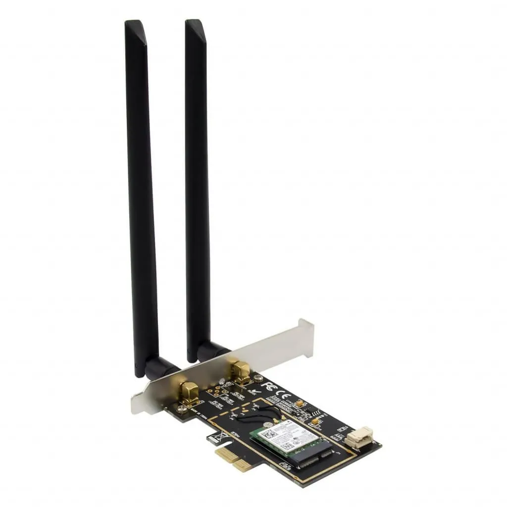 Microconnect AC7260 netwerkkaart PCIe X1 dual-band wifi