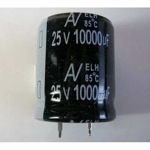 T.E.G. Elco beker condensator 10000uF 25V 30x25mm per stuk