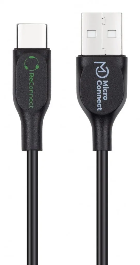 Microconnect ReConnect USB-C naar USB-A kabel 0,5m gerecycled