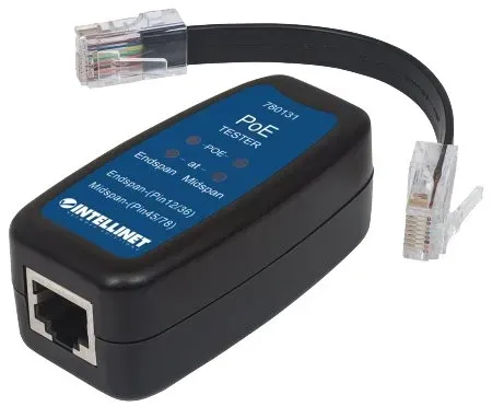 T.E.G. Netwerktester PoE PoE+ bekabeld