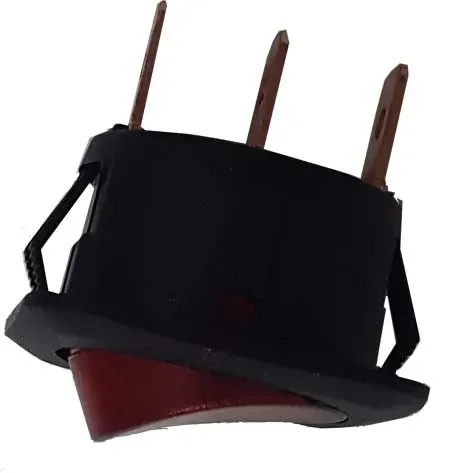T.E.G. Wipschakelaar inbouw rood 12V 25A