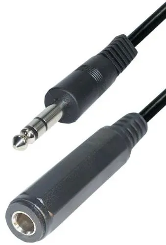 T.E.G. 6,3mm stereo verlengkabel 2,5 meter jack