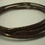 T.E.G. polycord snaar 2mm bruin per meter PUR