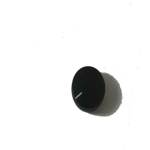 T.E.G. Draaiknop 13x28 streep as 6mm zwart