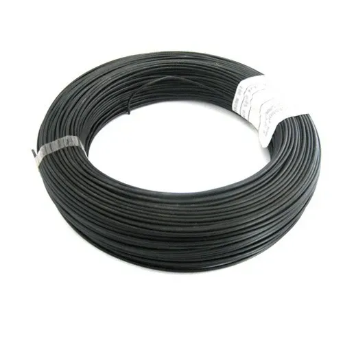 T.E.G. PVC montagesnoer 0,7mm2 zwart soepel