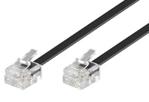 Microconnect ModularCable MPK186 telefoonkabel RJ11 6m zwart