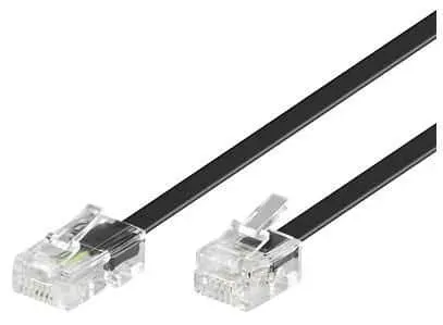 Microconnect MPK451S RJ11-RJ45 kabel 1m zwart