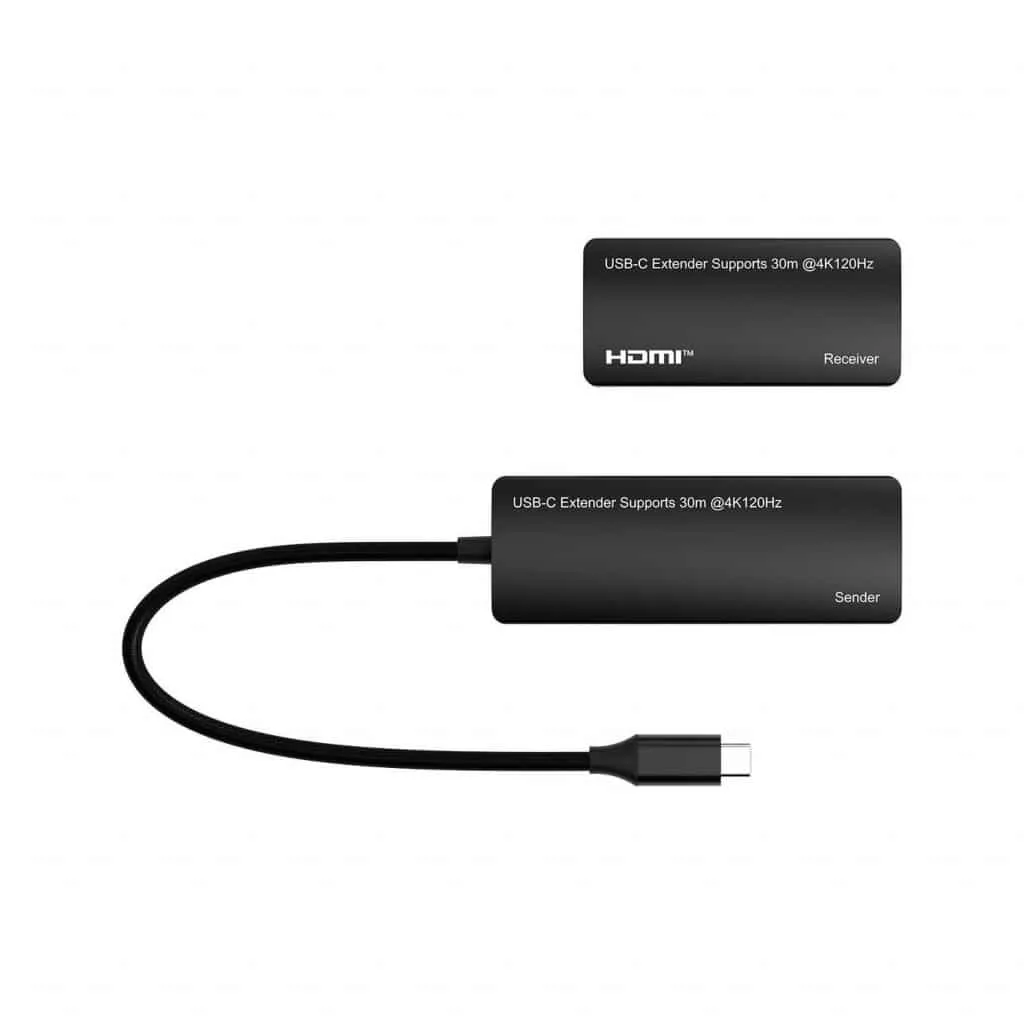 Microconnect USB-C naar HDMI-extender 30m 4K 120Hz