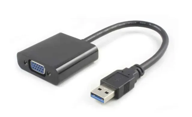 Microconnect USB 3.0 naar VGA adapter zwart