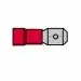 T.E.G. Fast-On stekker male 6,4x0,8mm rood per 100