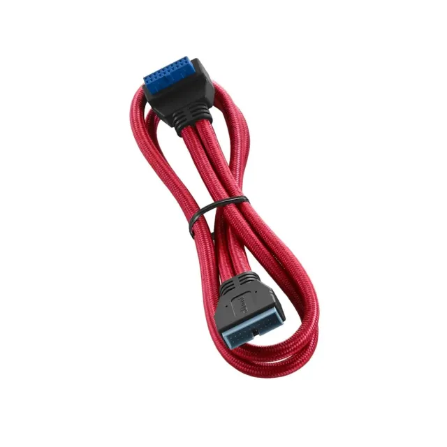 CableMod ModFlex USB 3.0 verlengkabel 50cm haaks rood