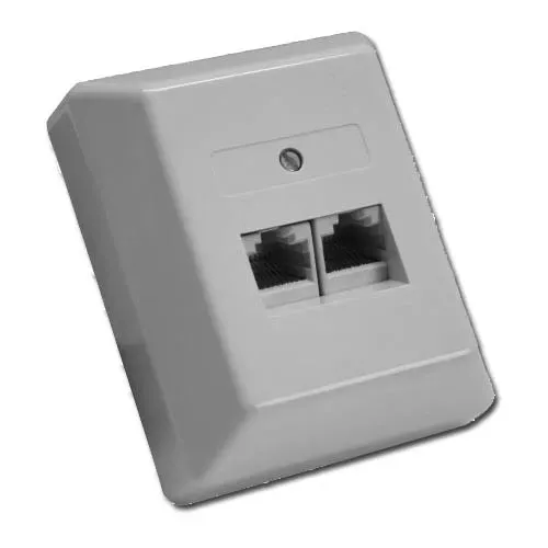 T.E.G. Modulaire aansluitdoos 2-voudig opbouw analoog-ISDN