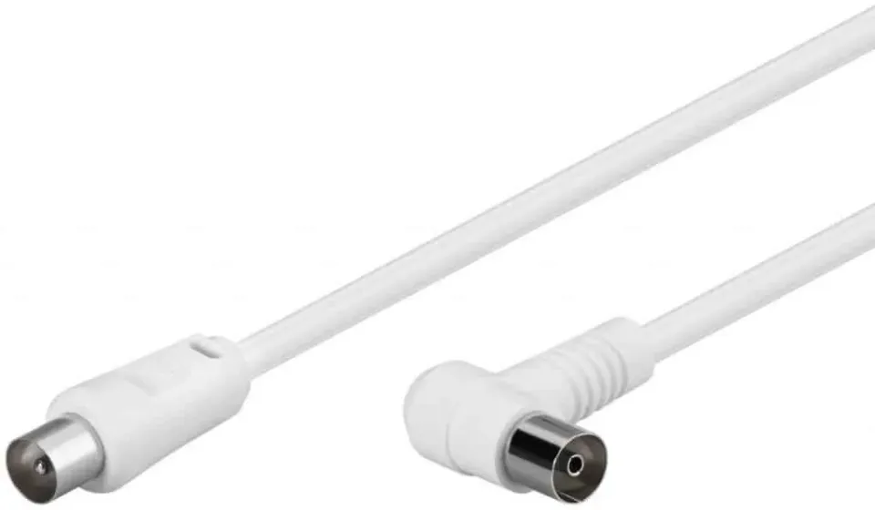 MicroConnect Coax kabel haaks wit 1,5m antenne