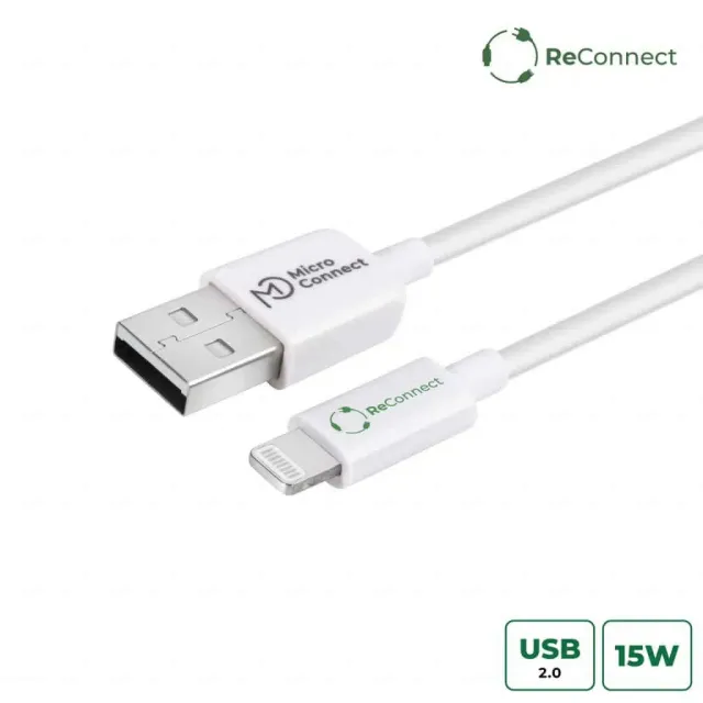ReConnect USB-A Lightning kabel 0,5 m gerecycled
