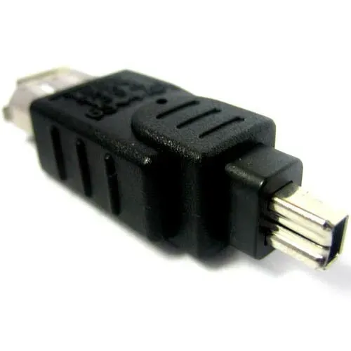 T.E.G. firewire adapter 6-polig female naar 4-polig male