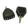 T.E.G. 3,5mm Stereo Verloopadapter Splitter 2x Female-Male