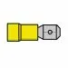 T.E.G. Fast On male 6,4x0,8mm geel kabelschoen 100 stuks