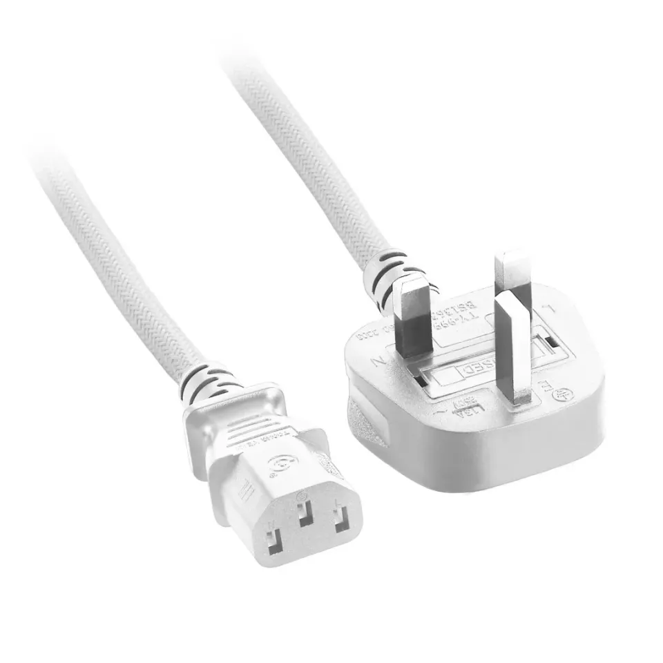 CableMod ModMesh C13 UK 2m stroomkabel wit