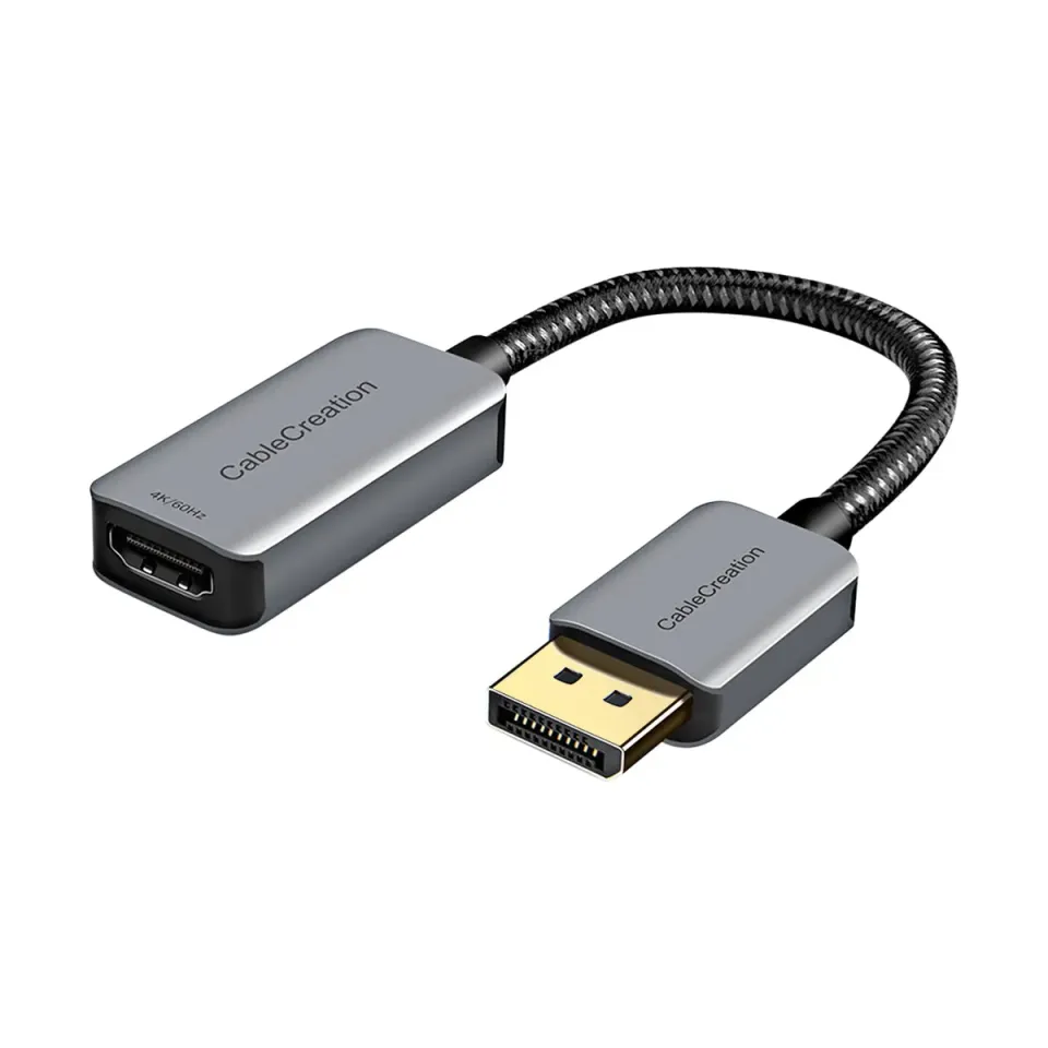 CableCreation DisplayPort naar HDMI adapter 4K 60Hz