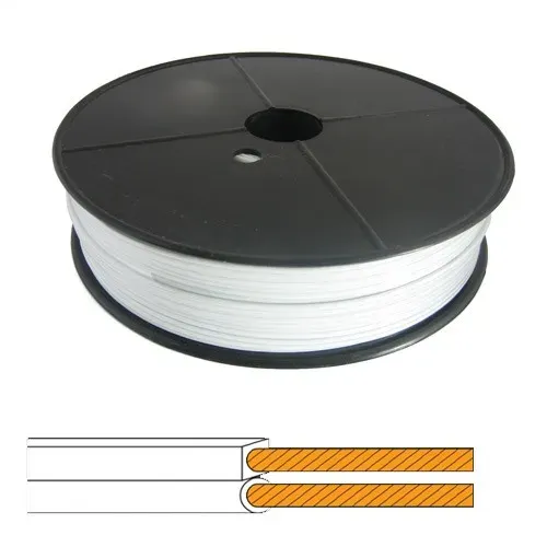 T.E.G. luidsprekerkabel 2x0,5mm² 100m wit koper