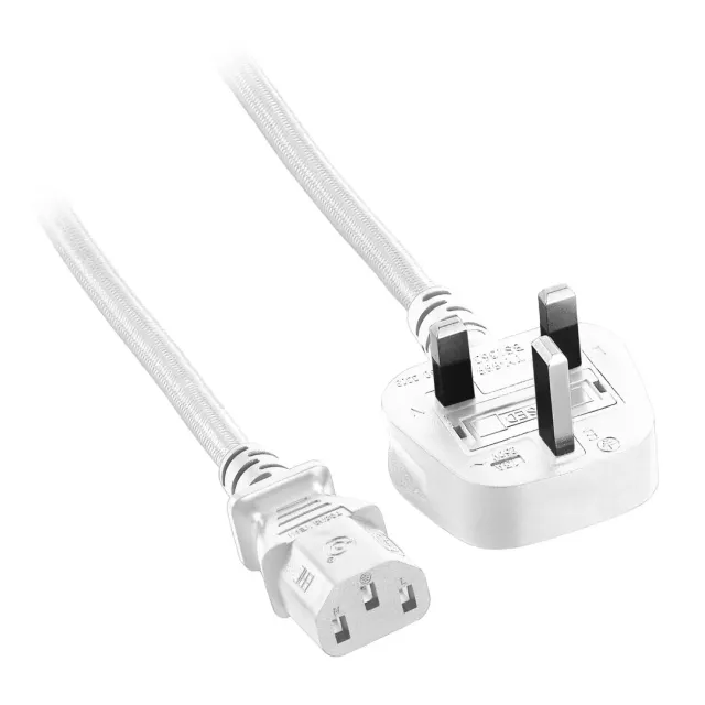 CableMod ModFlex stroomkabel C13 UK 2m wit