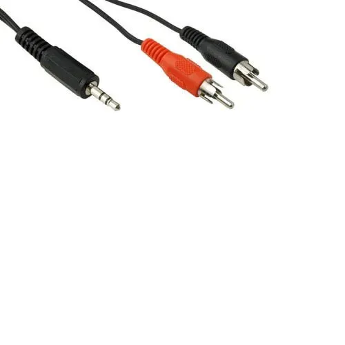 T.E.G. 3,5mm naar 2x cinch audiokabel 7,5m stereo