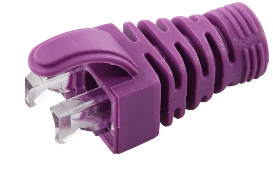 Microconnect trekontlasting violet CAT5e/CAT6 100 stuks