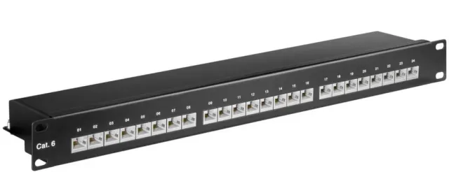 Microconnect PP-014 patchpanel 24-poorts CAT6 19 inch