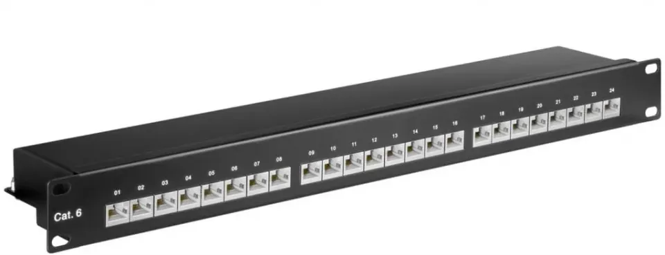 Microconnect PP-014 patchpanel 24-poorts CAT6 19 inch