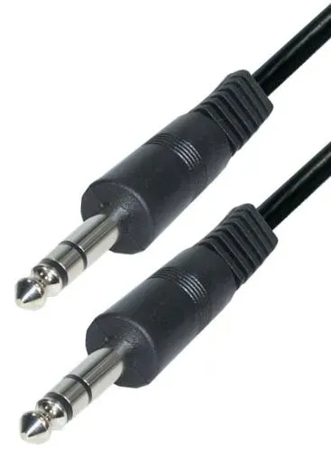 T.E.G. Jack kabel 6,3mm stereo male-male 1,5 m