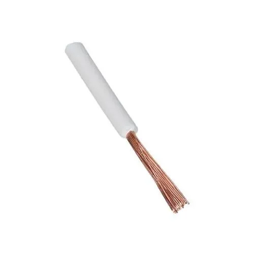 T.E.G. PVC montagesnoer 0,5mm² wit haspel