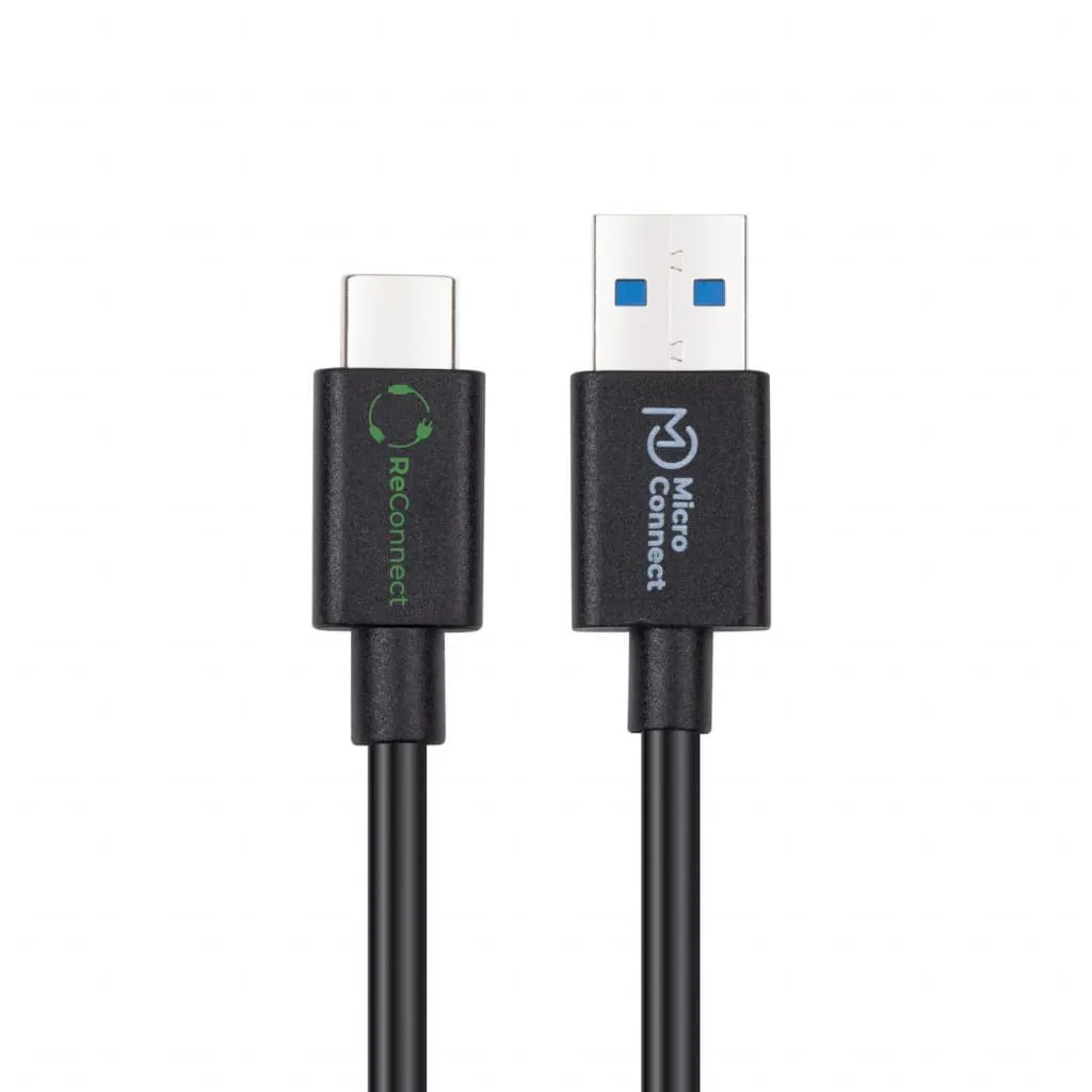 Microconnect ReConnect USB-C naar USB-A kabel 1m