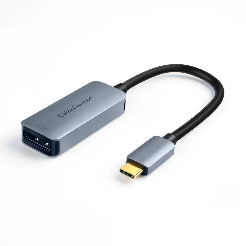 CableCreation USB-C DisplayPort Adapter 8K@60Hz space gray