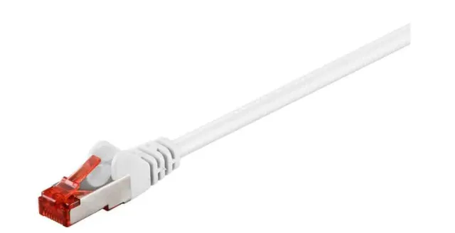 MicroConnect CAT6 F/UTP netwerkkabel 0,5m wit afgeschermd