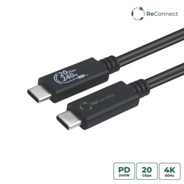 MicroConnect ReConnect USB-C 3.2 Gen2x2 kabel 0,5m