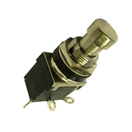 T.E.G. voetschakelaar 1xOM 250V 2A 12mm metaal