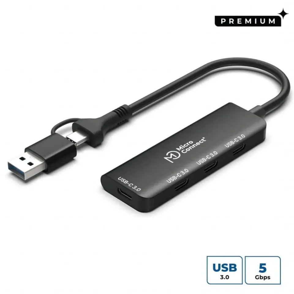 Microconnect Premium USB-C hub 4-poorts 3.2 Gen 1