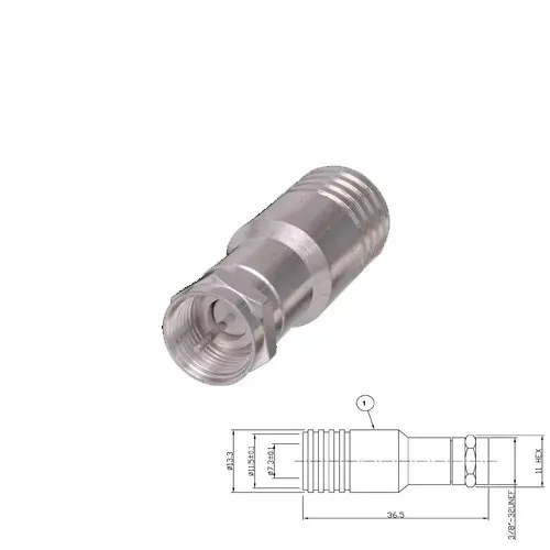 T.E.G. RG11-H43 F crimp stekker male