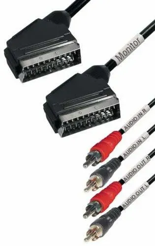 T.E.G. Scart naar 3.5mm verloopkabel 0.2m stereo female