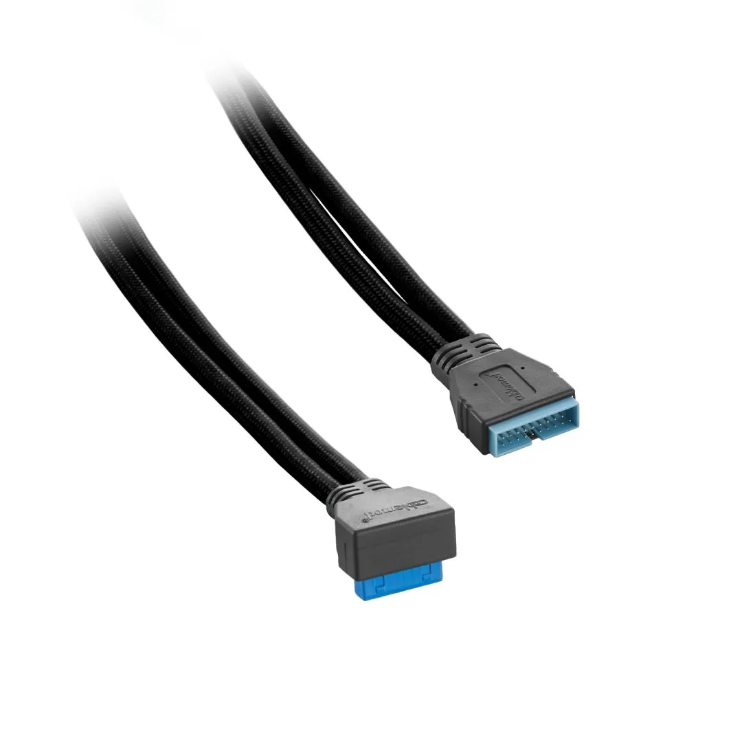 CableMod ModMesh USB 3.0 verlengkabel haaks 50cm zwart
