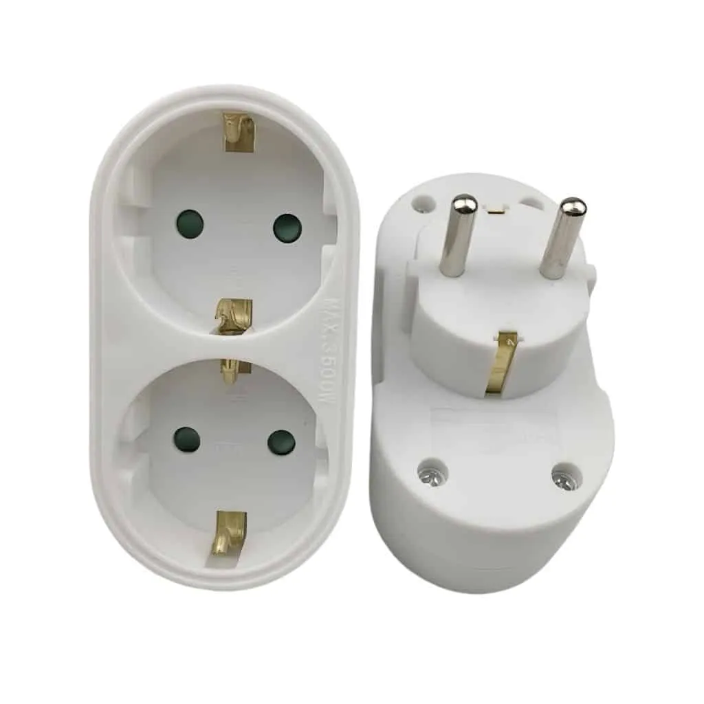 Microconnect PESCHPLUG2 verdeelstekker 2-voudig wit schuko