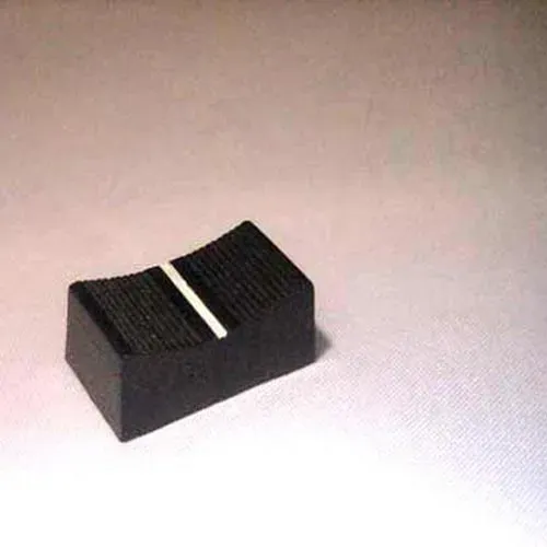 T.E.G. Schuifknop 19x10 zwart potmeterknop