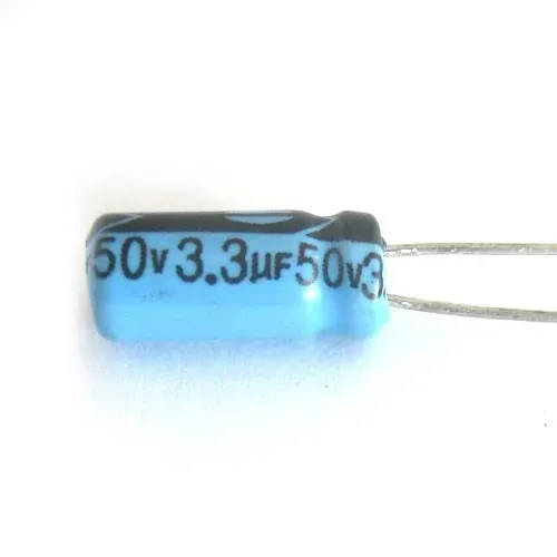 T.E.G. Elco Radiaal 3.3uF 50V condensator staand
