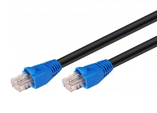 Microconnect CAT6 U/UTP outdoor netwerkkabel 0,5m zwart