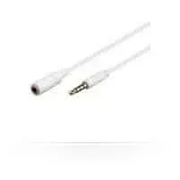 Microconnect minijack verlengkabel 2m wit 3.5mm slim