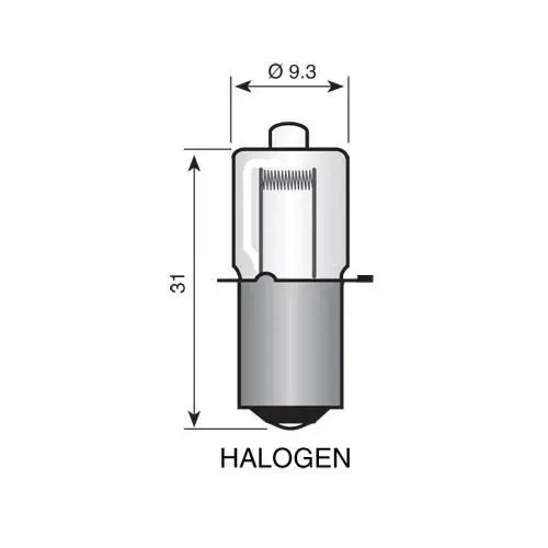 T.E.G. PX13.5S halogeen lampje 2,8V 850mA per stuk