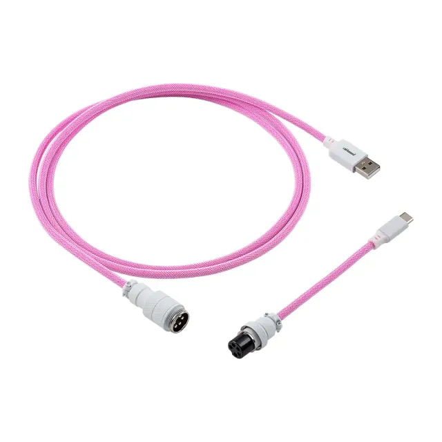 CableMod Pro toetsenbordkabel Strawberry Cream 150cm USB-C